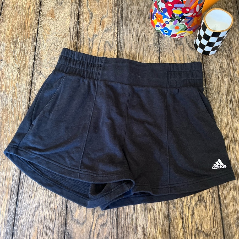 Adidas Black Athletic Shorts Moisture-Wicking Performance